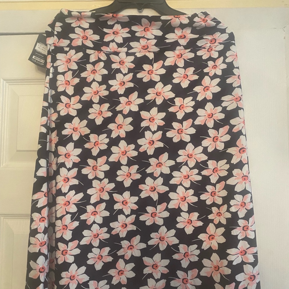 Floral Black and Pink Women's Skirt